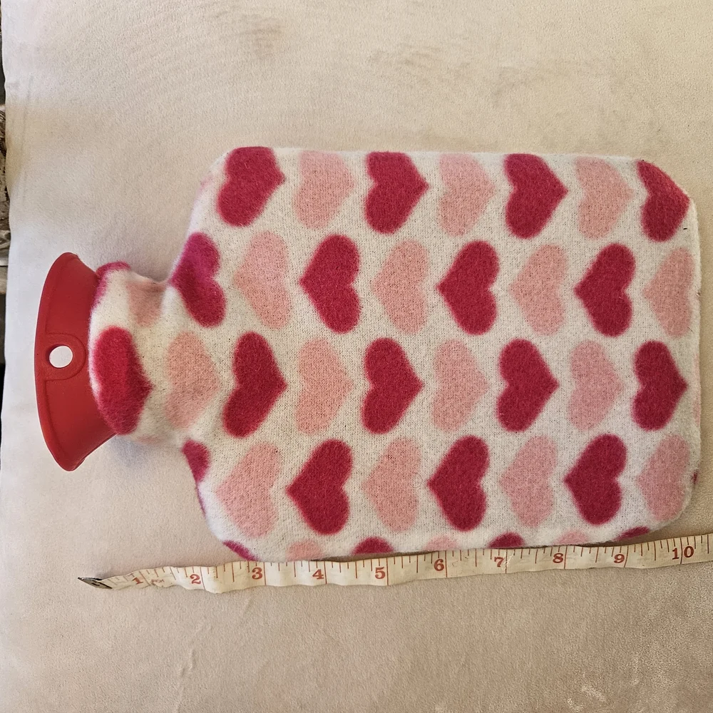 Heart Patterned Hot Water Bottle